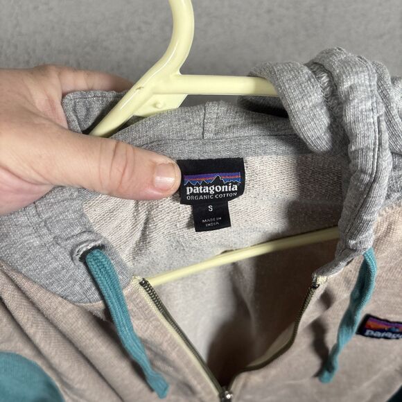 Patagonia Board Short Full Zip Light Weight Hoodie Women’s Size S Organic Cotton - Picture 14 of 16